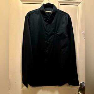 ROBERTO CAVALLI BLACK SHIRT MEN, EXCELLENT CONDITION, SIZE LARGE
